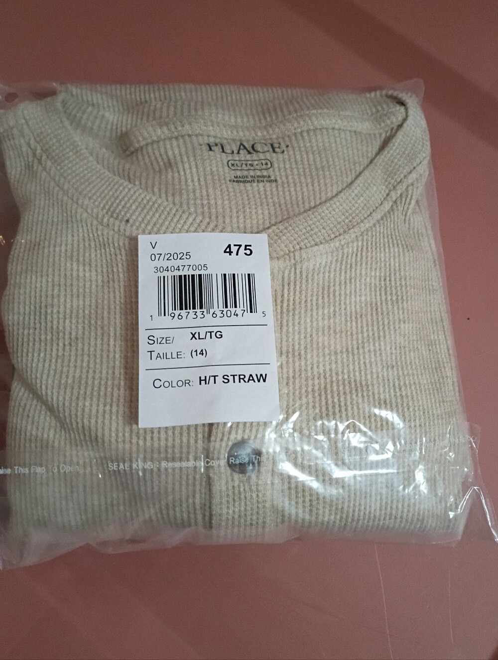 NWT Boys Size 14 Place Ribbed Long Sleeve Tee